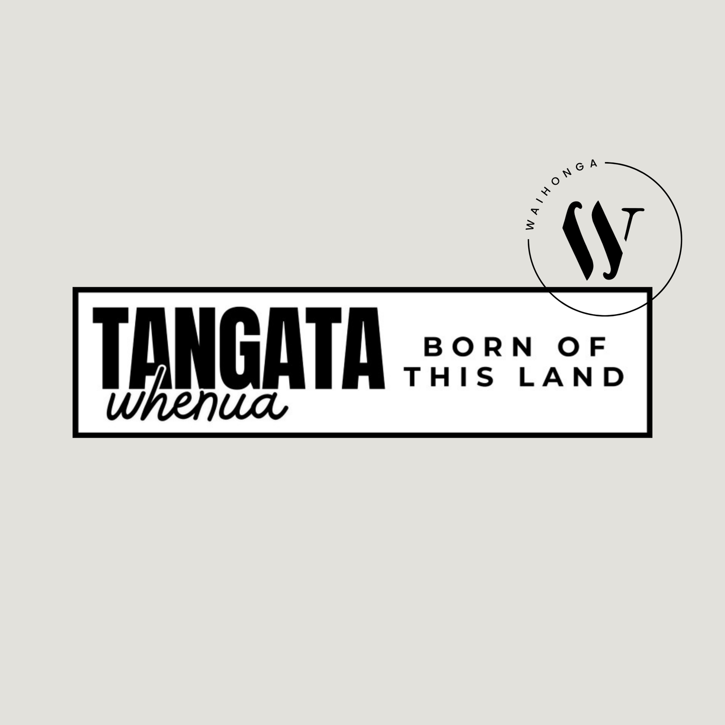 Tangata Whenua Bumper Sticker