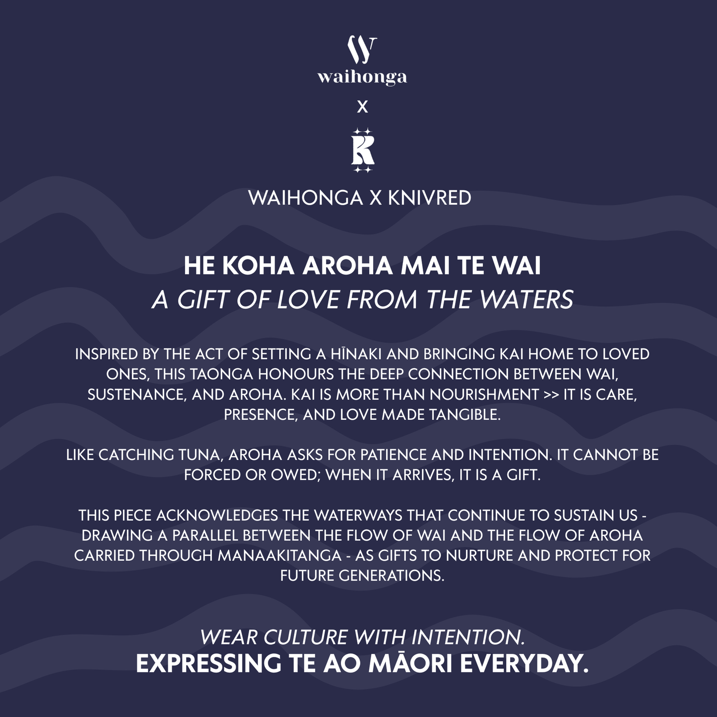 He Koha Aroha Mai Te Wai Taonga Pin