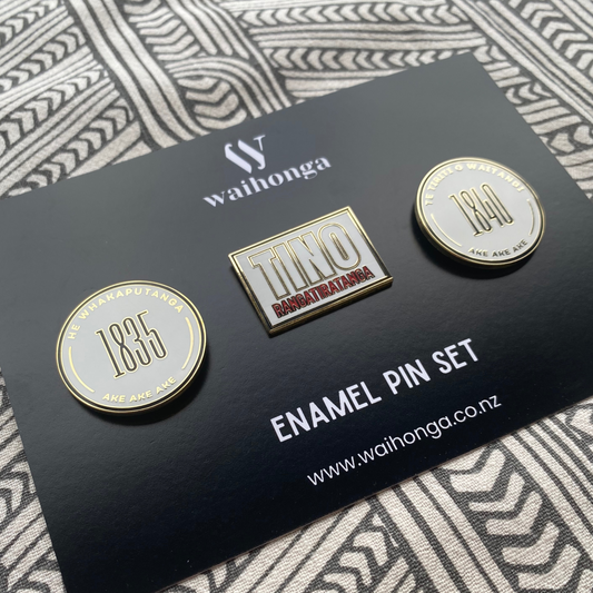 Mana Māori Enamel Pin Set of 3