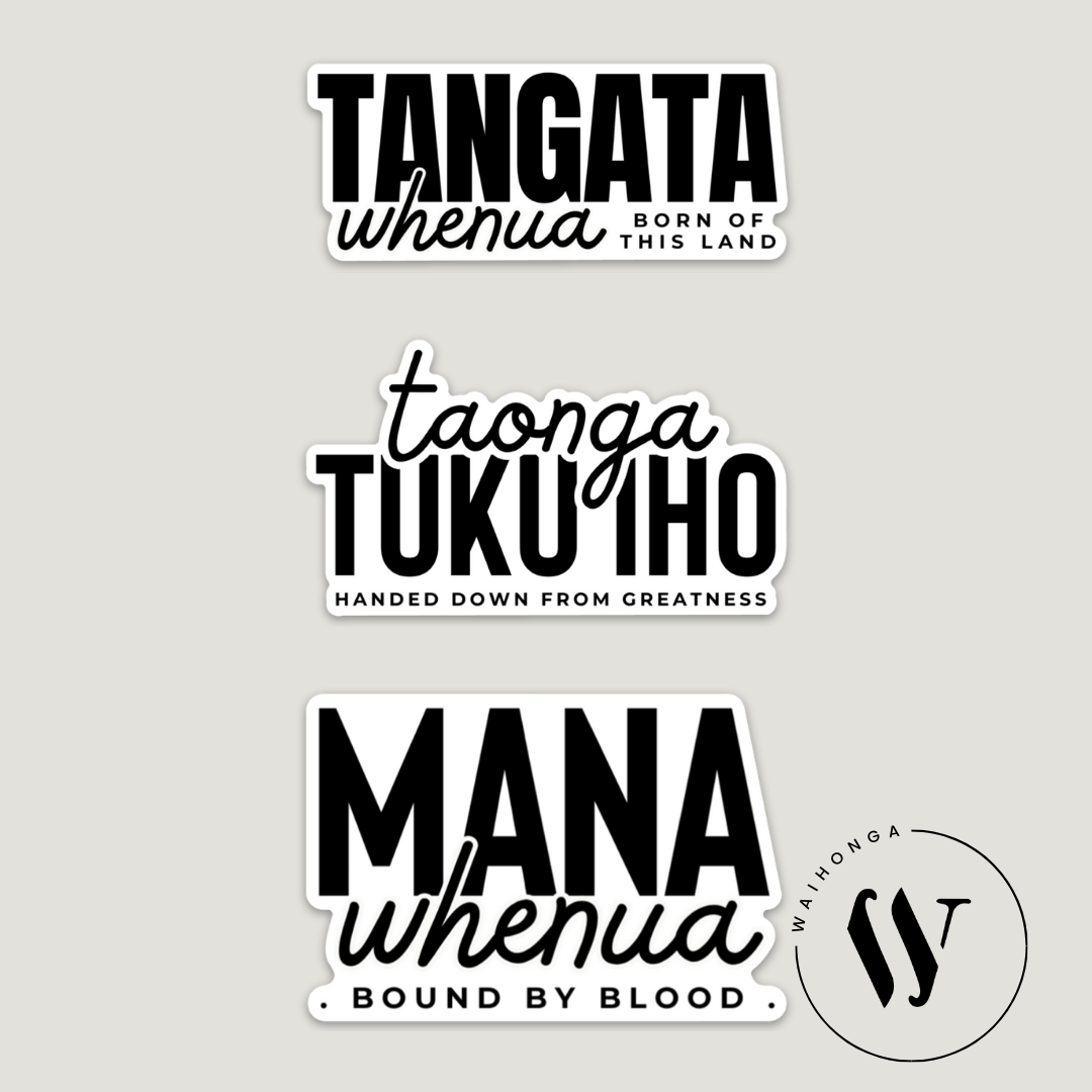 Tangata Whenua Sticker Set of 3