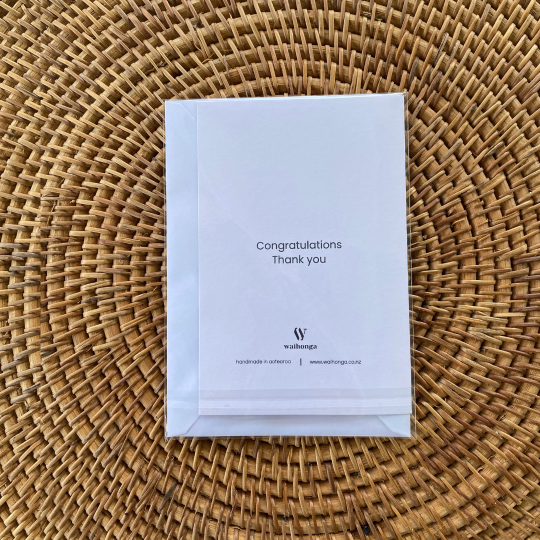 Thanks / Congratulations / Ngā Mihi Greeting Card